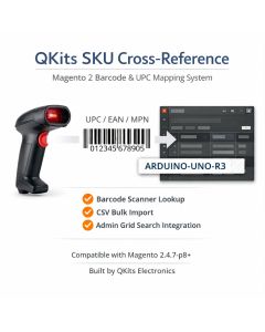 QKits UPC barcode scanner module for magento 2